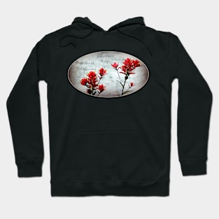 paintbrush wildflowers, Johnston's Ridge 3, oval Hoodie